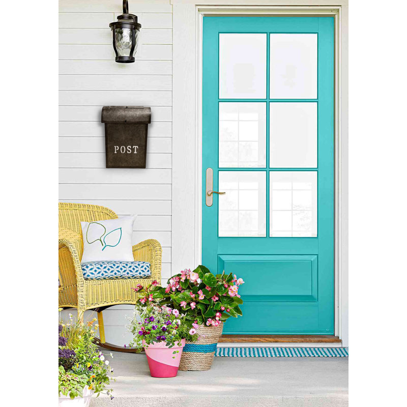 Emily Rustic Metal Lockable Wall Mounted Mailbox
