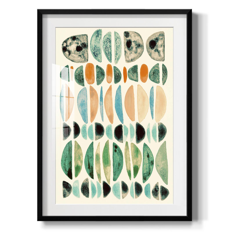 Semi Stack III -Framed Print, 28.5" H x 20.5" W, Black