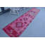 Tapis turc rétro en laine Herki rétro rose vif - idéal pour les couloirs et les couloirs