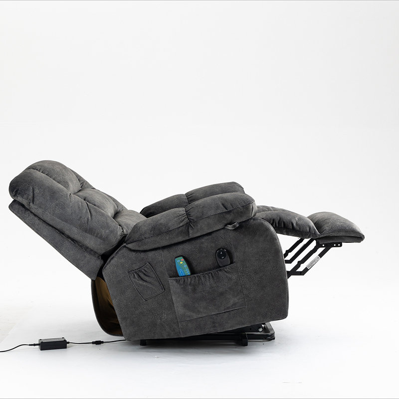 Recliners Lift Chair Relax Sofa Chair Livingroom Furniture Living Room Power Electric Reclining for Elderly, Grayish Blue