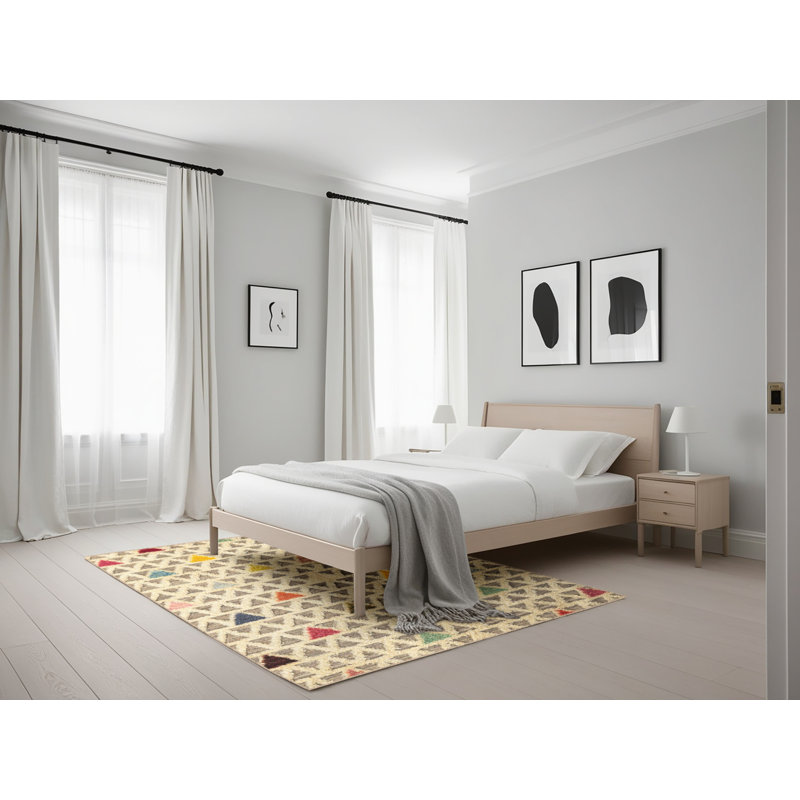 Tapis abstrait moderne 4460, Rectangle 5 pi x 7 pi