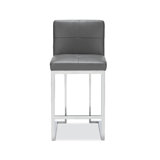 Adamson Upholstered Counter Stool with Metal Frame