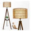 Lampe sur pied avec étagère de rangement Boho