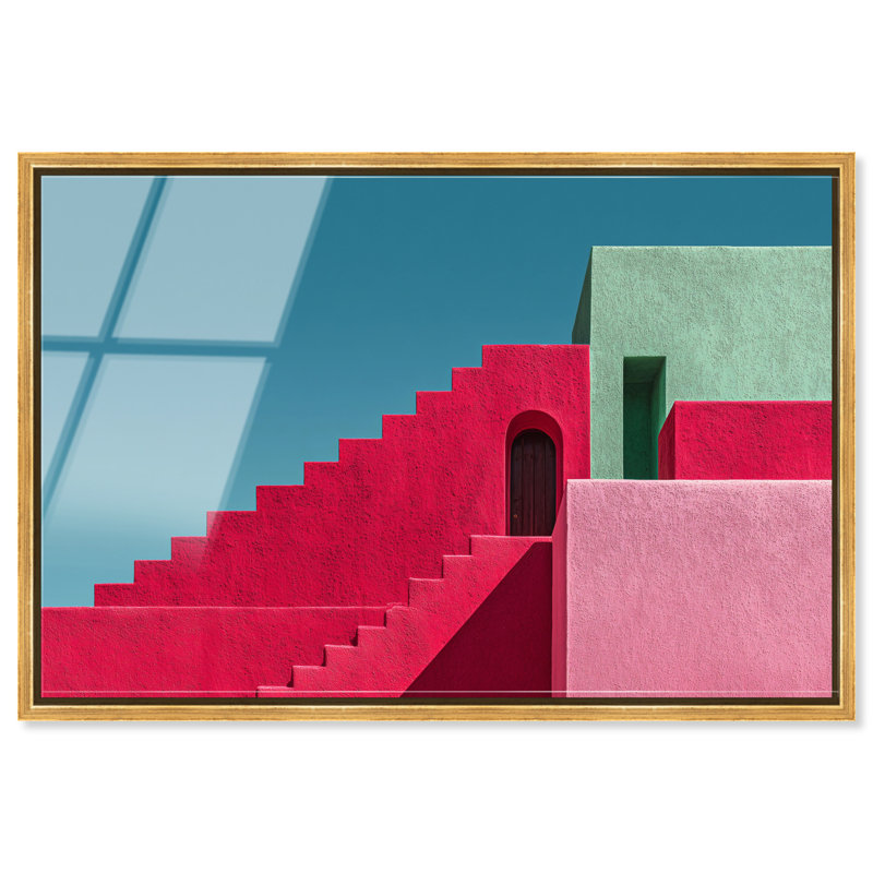Aquamarine Angle I Print by Oliver Gal, 16"H x 11"W, Gold Floater Frame