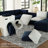 137.8" W U-Shaped Modular Sectional -600979499