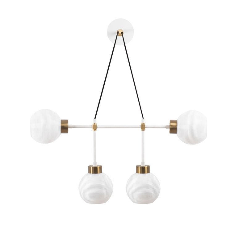 Szymon Iron Armed Sconce, Vintage White