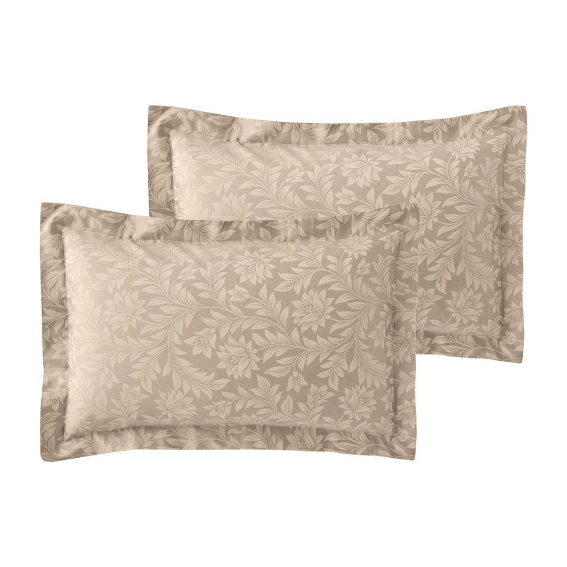 Colell Cotton Blend Pillow Case, Beige