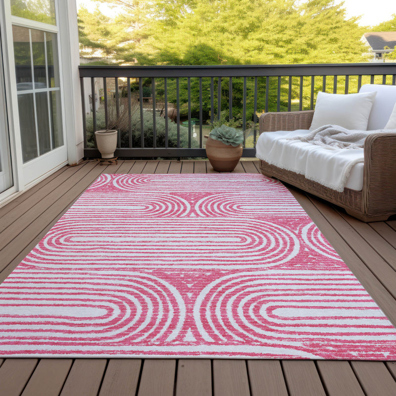 Tapis intérieur / extérieur Kinslee, Rectangle de 10 pi x 14 pi