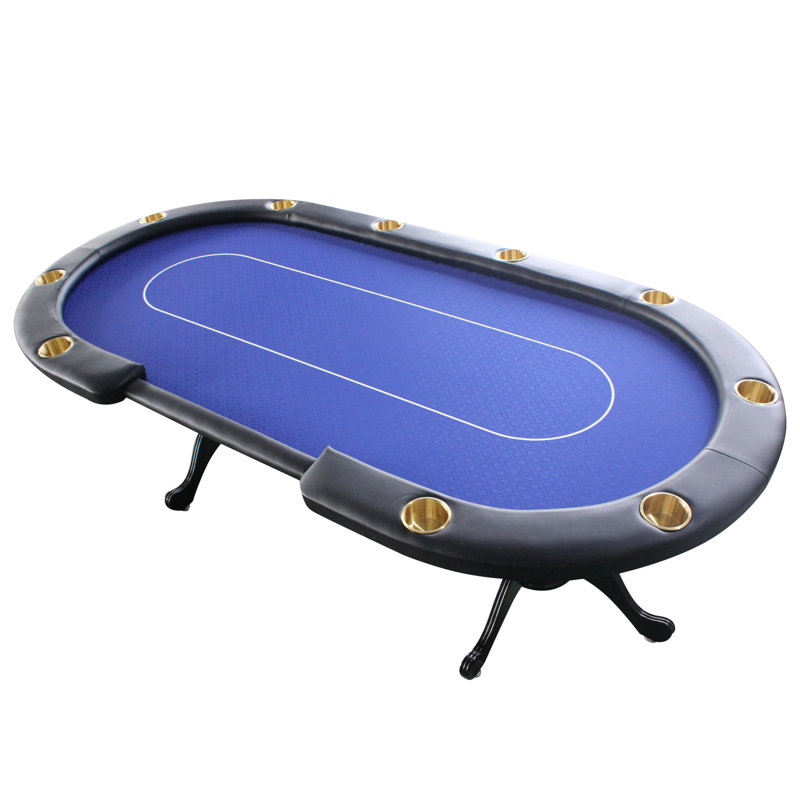 Table de poker pliable pour 10 joueurs 96 po INO Design, Bleu
