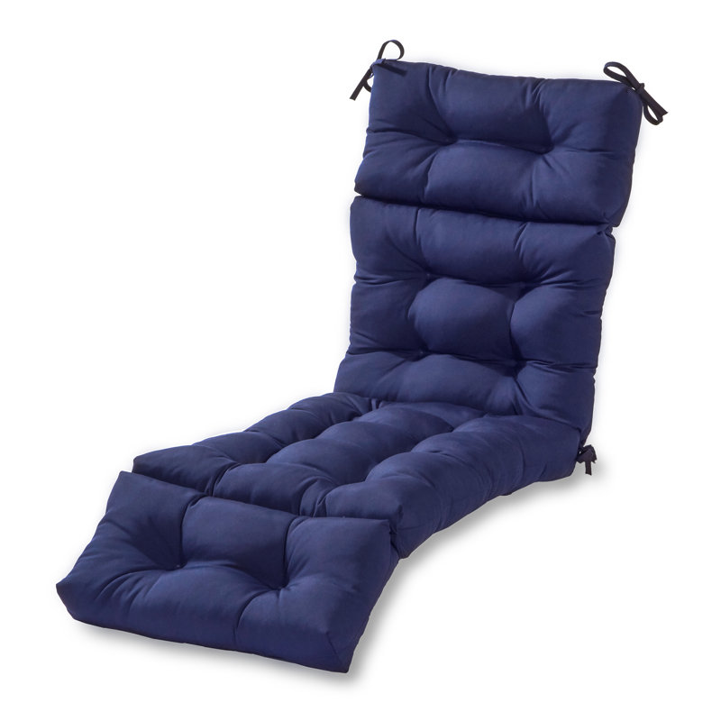 Coussin de chaise longue d'extérieur capitonné Shipton, Marine