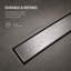 Drain linéaire en nickel brossé FlowCore 28 po-126309799