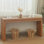 Console 64 po en bois rustique - Table d'entrée élégante avec bordure décorative perlée