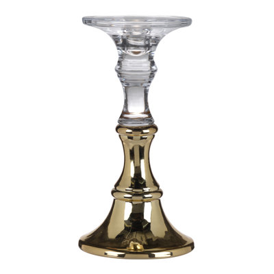 Glass Tabletop Candlestick