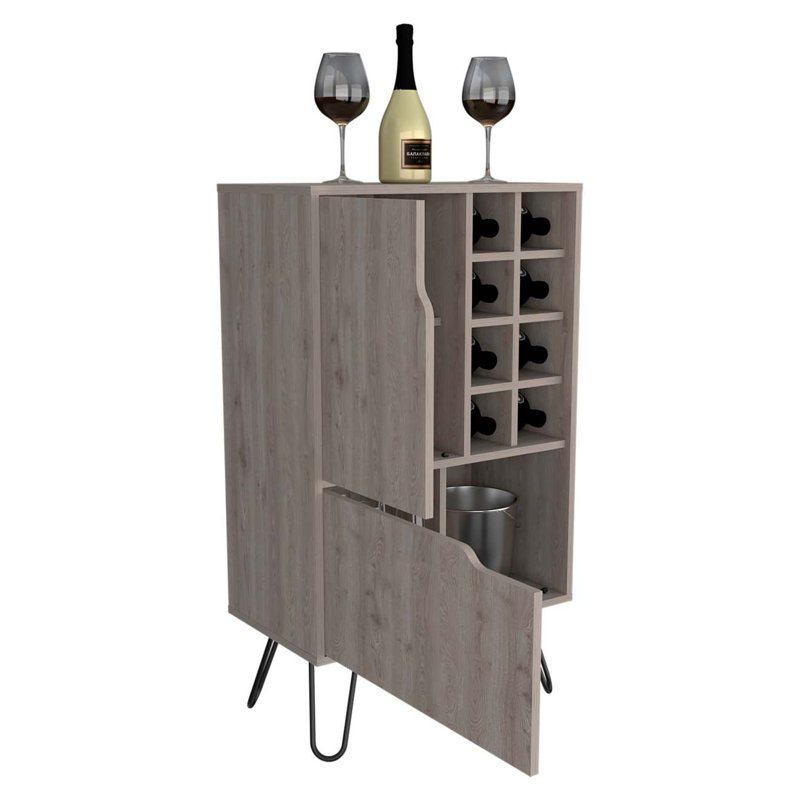 Îlot de cuisine de la Serbie, une armoire, quatre tablettes ouvertes