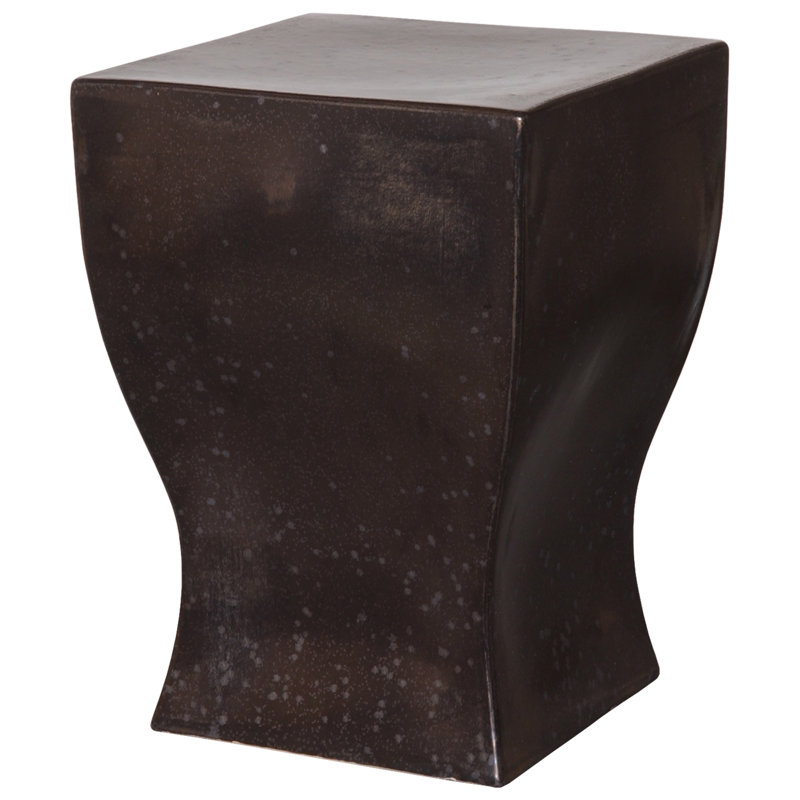 Tabouret de jardin 17,5 po, Noir