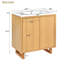 Ensemble de meuble-lavabo avec lavabo et armoire de rangement-579964913