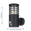 Birchview Black 22.2cm H Outdoor Sconce
