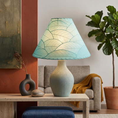 Quintan 12'' H Banyan Leaf Empire Lamp Shade