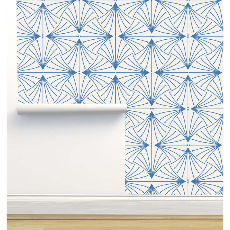 Rouleau de papier peint texturé L 12 pi x l 2 po Amy Mac Ready Designs, Bleu