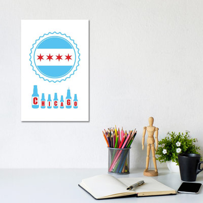 Chicago Bottles by Benton Park Prints - Wrapped Canvas Print