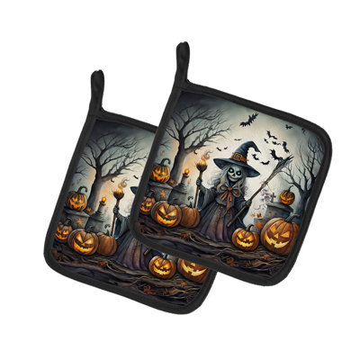 Paire de maniques Witch Spooky Halloween
