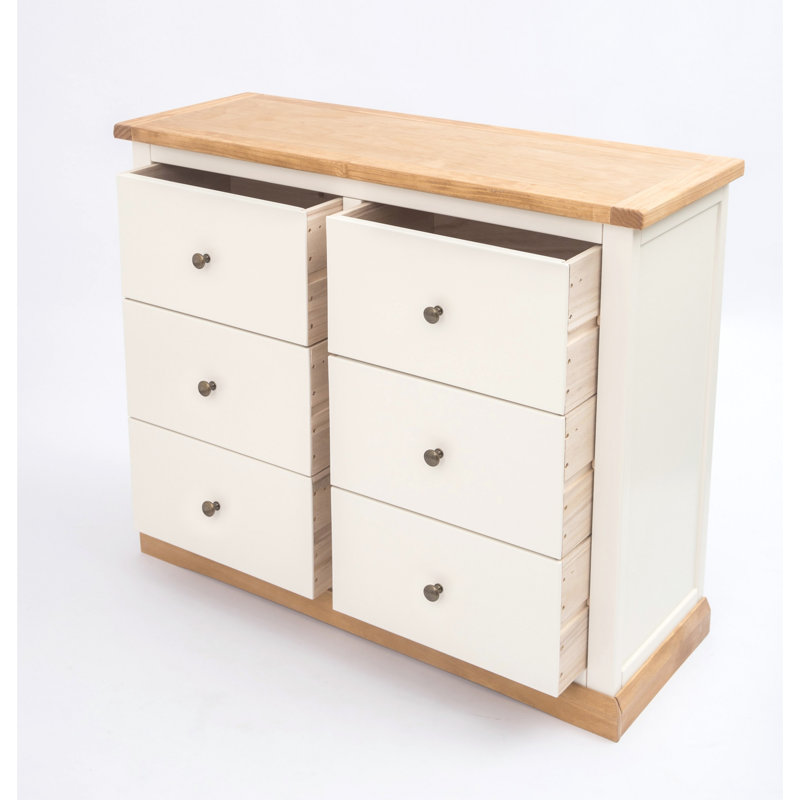 Vivaan 110cm W 6 - Drawer Chest of Drawers
