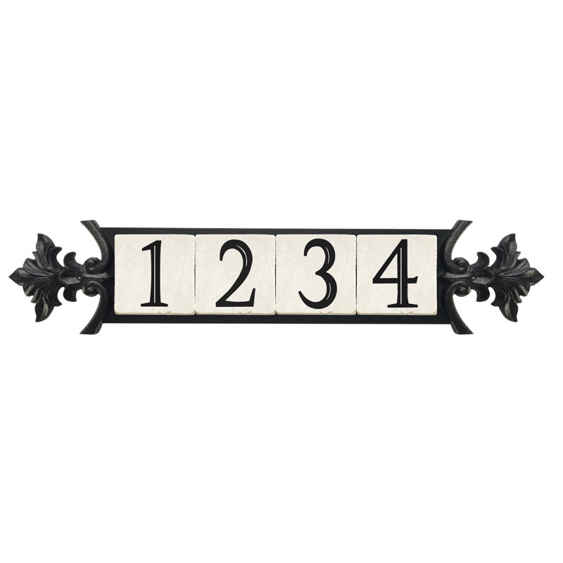 Plaque d'adresse murale 1 ligne Victoria, Oui