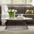 510 Design Marbury 48'' W White Oval Coffee Table with White Marble Top and Metal Frame
