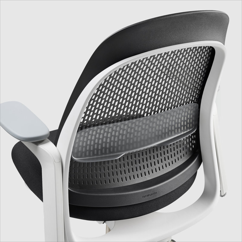 Haworth Breck Office Chair, Coal, White