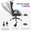 Inbox Zero Adjustable Reclining Ergonomic Faux Leather Swiveling PC & Racing Game Chair with Footrest
