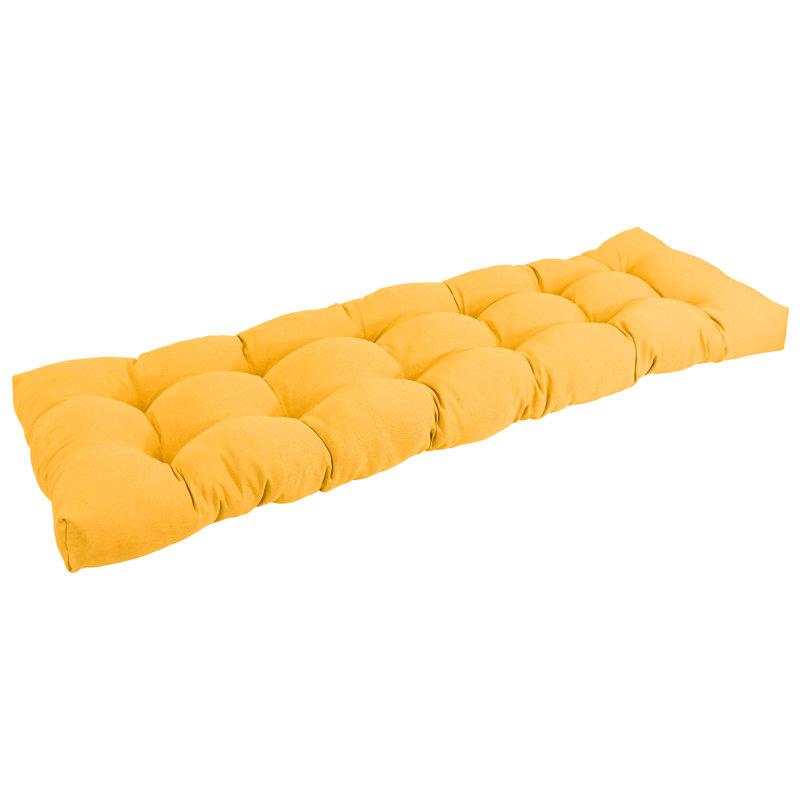 Coussin de siège en sergé, Coucher de soleil, L 60 po x P 19 po