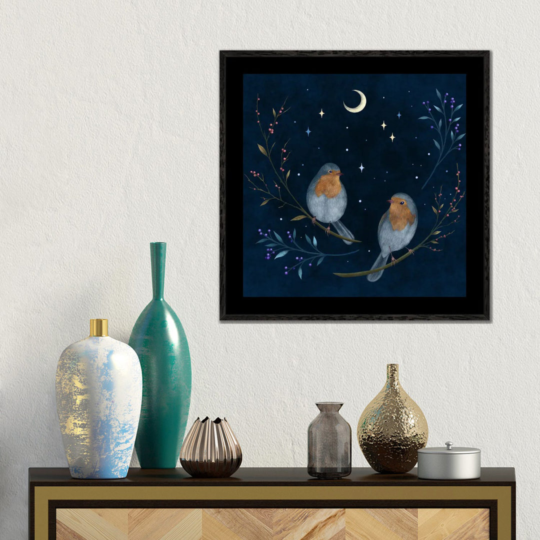 Birds And Berries by Episodic Drawing - Gallery-Wrapped Canvas Giclée on Canvas