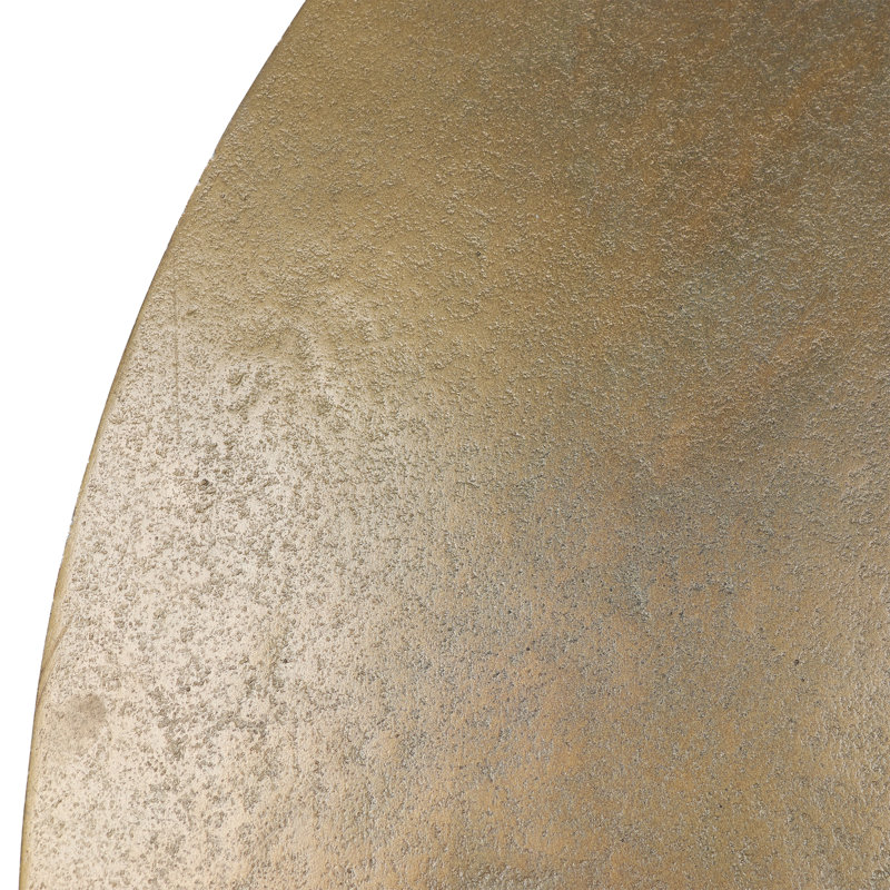 Golbez 32-Inch Round Aluminum Antique Brass Finished Pedestal Base Bistrotable, Antique Brass, 30"H x 32"L x 32"W