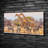 Giraffes And Zebras - No Frame Print on Canvas