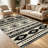 1PC Abstract Overlapping Geometric Circle Neutral Pink Brown Tone area rugs for Living Room, Soft and Comfortable, Suitable for all seasons, easy-to-maintain, machine washable Indoor floor mat, Under Table Farmhouse suitable for living room, dining-380554097
