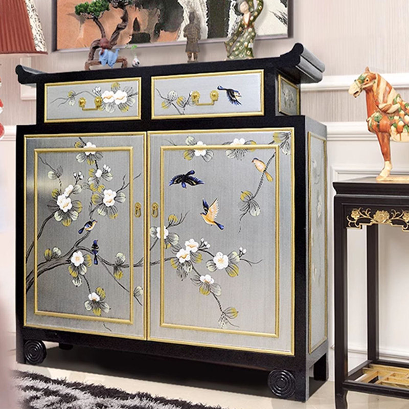 Armoire d'entrée peinte