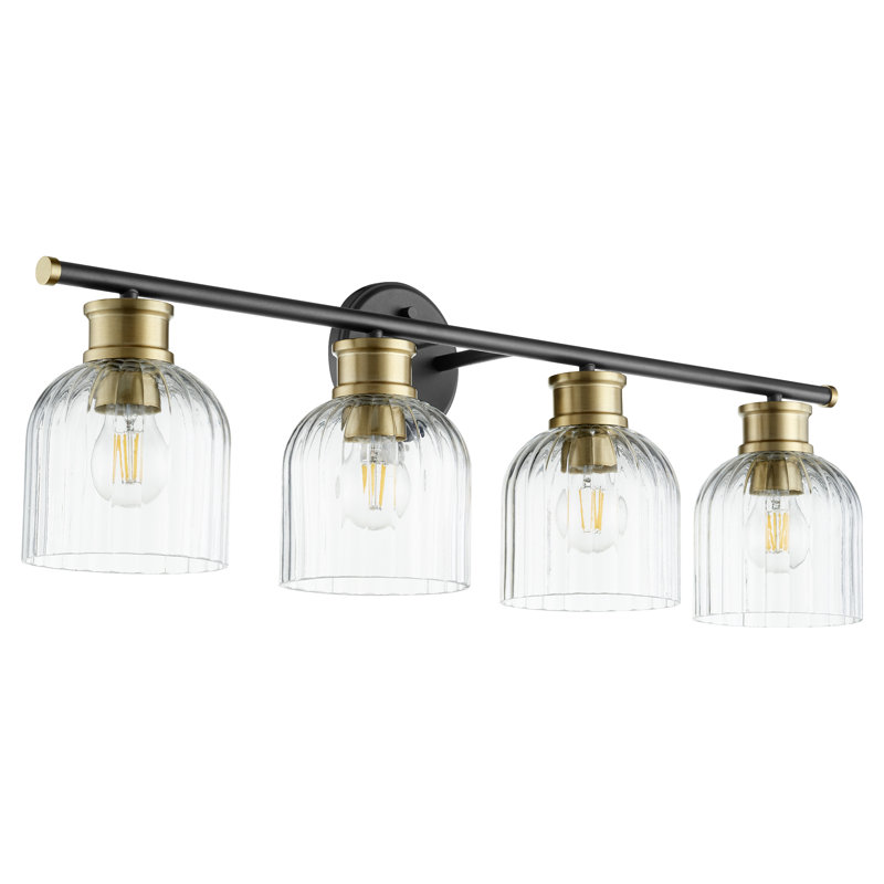 Nerissa 4 - Light Dimmable Vanity Light, Aged Brass