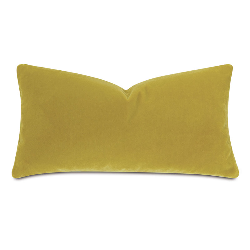 Capra Square Pillow Cover & Insert, Citron, 11" x 21"
