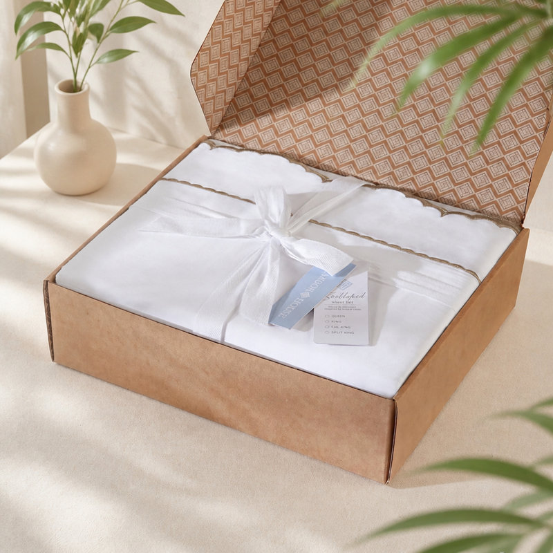 4 Piece Cotton Sheet Set with Breathable Comfort