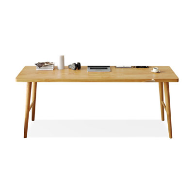 Burlywood Rectangular Solid Wood desk