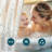 Clear PEVA Shower Curtain Liner With 3D Pebble Design, Waterproof Bathroom Shower Liner With Weighted Stones And Rust-Resistant Grommets