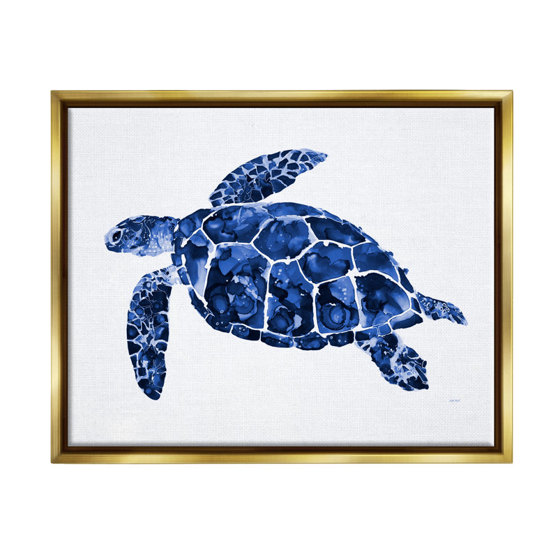 «Blue Speckled Sea Turtle», reproduction d'art sur toile par Patti Mann, H 31 po x l 25 po x P 1,7 po