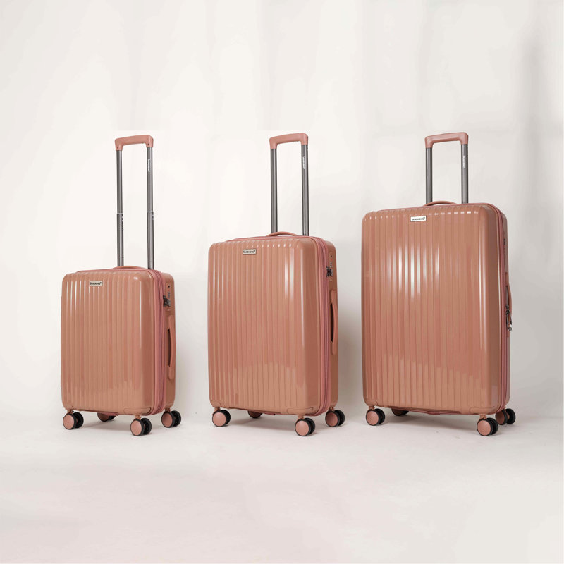 Ensemble de 3 valises, ensemble de valises avec valise de voyage en PP