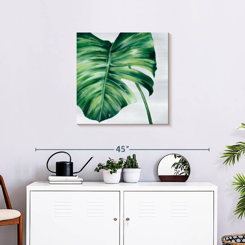 Harnek feuille tropicale II, H 24 po x l 24 po