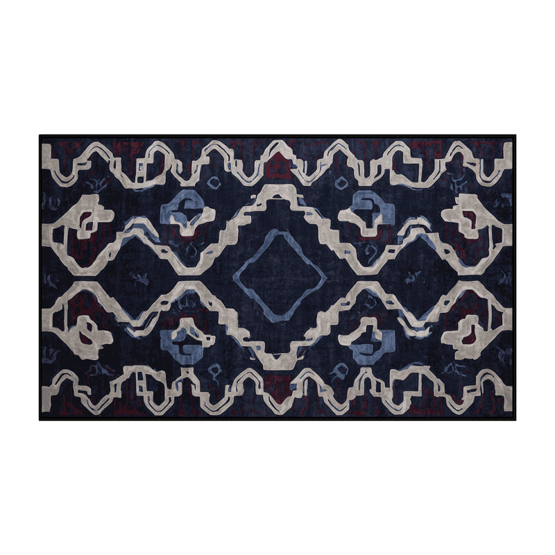 Tapis gris soyeux et moelleux, Rectangle 2 pi x 3 pi