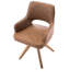 MORAVIA 40cm H Upholstered Armchair in Brown