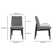 CHARLIE DINING CHAIR DARK GREY-SET OF TWO