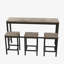Ensemble de table d'extérieur rectangulaire L - 4 pièces 15 personnes Mikulski-1349690748-1349690739