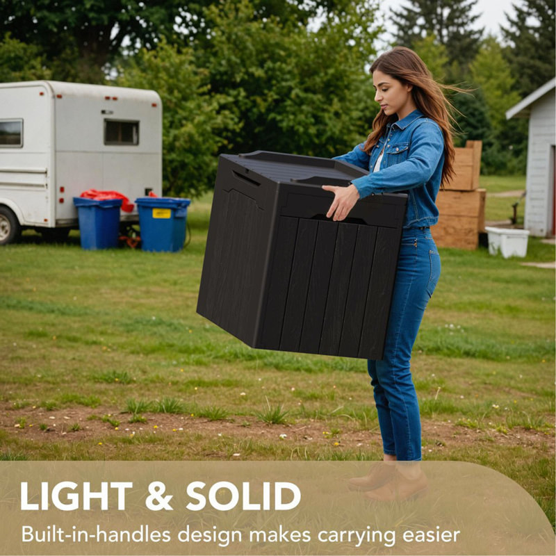 30 Gallon Resin Waterproof Deck Box