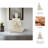 White Resin Modern Meditation Sculpture - 25" Tall Decorative Accent for Home & Office
